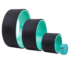 Florensi Yoga Wheel (3-Pack) - Back Stretcher and Back Roller for Back Pain,Yoga